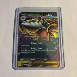 Pokemon Mega Sharpedo EX Me02 Phantasmal Flames Double Rare Holo 061/094 330 HP - Image 1