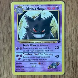 Sabrina’s Gengar 29/132 2000 Gym Challenge Pokemon Card Non-Holo WotC Vintage - Image 1