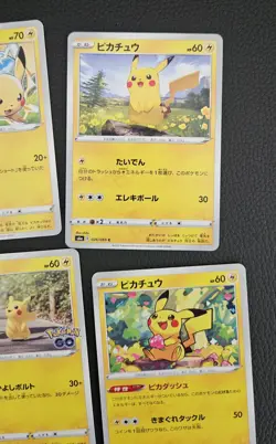 Bundle 7 Pokemon Cards Pikachu Different Years Expansion - Image 4