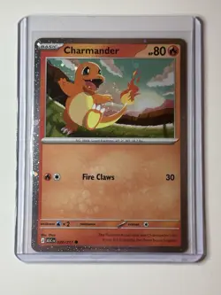 Pokemon TCG Charmander Ascended Heroes 020/217 Cosmos Holo from Tech Sticker Pck - Image 1