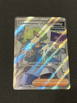 Pokemon TCG Temporal Forces 198/162 Ciphermaniac's Codebreaking Ultra Rare - NM - Image 1