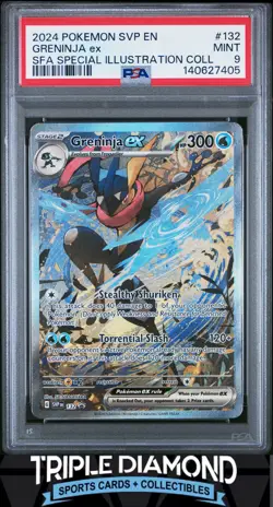 2024 Pokemon Scarlet & Violet BSP #132 Greninja Ex Special Illustr PSA 9 BNB13 - Image 1