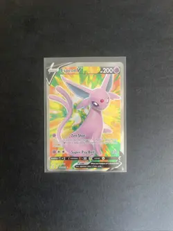 Pokemon TCG Espeon V Ultra Rare Card Evolving Skies 179/203 NM Condition - Image 2