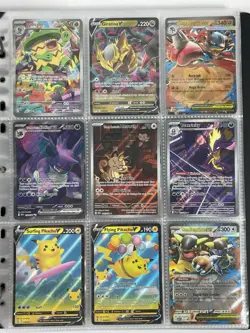 Pokemon Card Collection Binder Lot Holo Rare Team Rocket’s Meowth Pikachu - Image 1