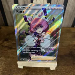 194/198 Klara Rare Ultra Full Art Trainer Pokemon Card TCG Chilling Reign Holo - Image 1