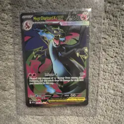Pokemon Mega Charizard X EX Full Art Holo 109/094 Dragon 360 HP Card - Image 1