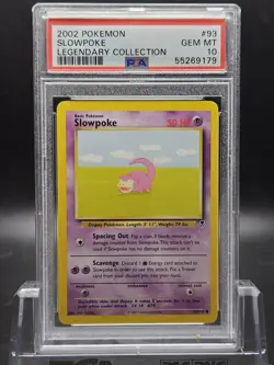 2002 Pokemon Legendary Collection #93 Slowpoke PSA 10 GEM MINT - Image 1
