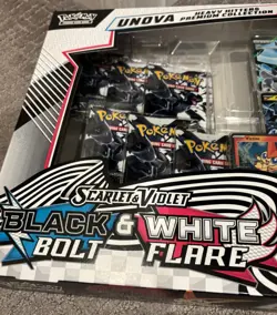 Pokemon TCG Unova Heavy Hitters Scarlet&Violet Black Bolt & White Flare Set NEW - Image 2