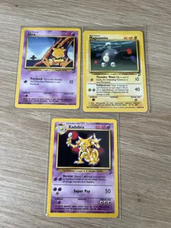 Pokemon TCG - Base Set 2 - Kadabra, Abra & Magnemite Bundle - 2000 WOTC - Image 1