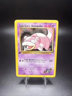 SABRINA’S SLOWPOKE - 1st Edition Gym Heroes - 95/132 - Common - Pokemon - NM - Image 1