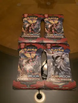 Pokemon Sun & Moon Crimson Invasion Booster Pack TCG Factory Sealed - Image 1