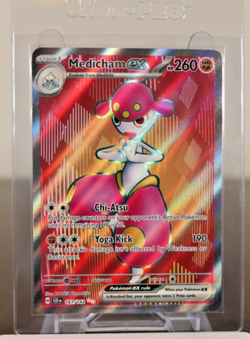 Full Art Pokemon Medicham Ex Stellar Crown 161/142 Ultra Rare - NM HOLO - Image 1