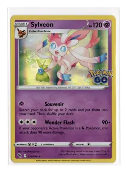 Sylveon 035/078 Pokemon Go Holo Rare Psychic TCG 2022 - Image 1