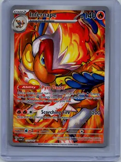 Infernape Full Art Holo Rare #173/167 SV06: Twilight Masquerade Pokemon NM - Image 1