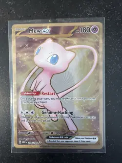 Pokemon Mew EX TCG Scarlet & Violet Hyper Rare Metal Card 205/165 Holo - Image 1