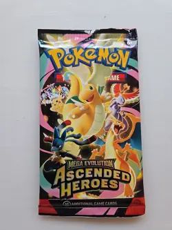 Pokemon TCG Ascended Heroes Booster Pack Resealed Fun Pack Cards From Set Read - Image 1