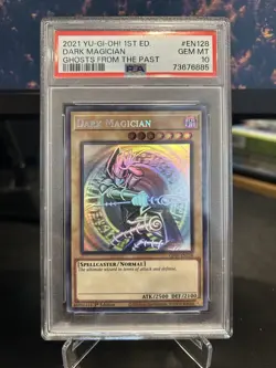 Yugioh Dark Magician Ghost Rare GFTP-EN128 PSA 10 - Image 1