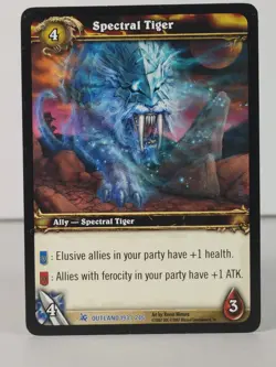 Spectral Tiger - Fires of Outland - 193/246 - LP - Rare - A no code. - Image 1