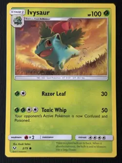 Pokemon Bulbasaur #1 & Ivysaur #2 & Venusaur #3 Shining Legends Card Set (NM/LP) - Image 4