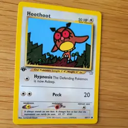 1ST EDITION HOOTHOOT 60/111 POKEMON CARD (NEO GENESIS SET) - Image 3
