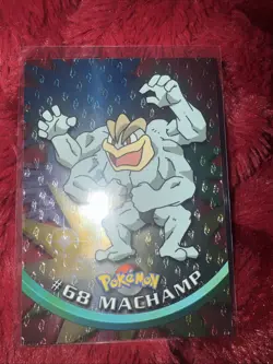 1999 Topps TV Series #68 Machamp Flames Card Pokemon TCG - Image 1