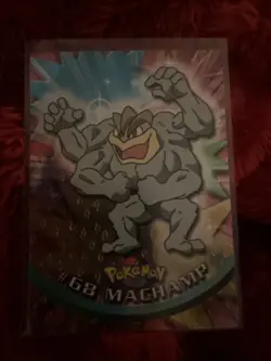 1999 Topps TV Series #68 Machamp Flames Card Pokemon TCG - Image 2