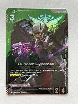 Gundam Card Game Gundam Dynames ST07-005 LR+ English - Image 1