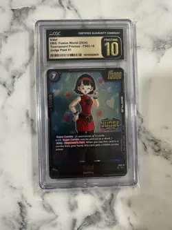 2024 Dragon Ball Super Card JUDGE PACK 01 STORE JUDGE FS02-10 VIDEL Pristine 10 - Image 1