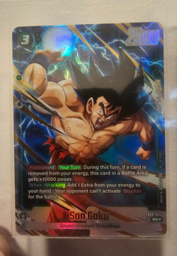 Son Goku FB08-055 Alternate Art Saiyan's Pride Dragon Ball English Card Fusion W - Image 1