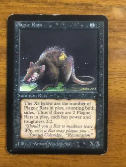 Plague Rats -Alpha MTG - Image 1