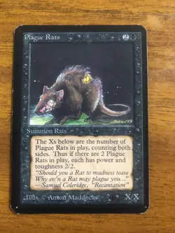 Plague Rats -Alpha MTG - Image 3