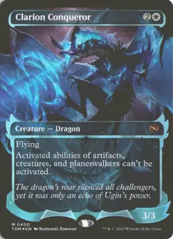 MTG Clarion Conqueror (0400) *Foil* Showcase Tarkir: Dragonstorm MT/NM Free Ship - Image 1