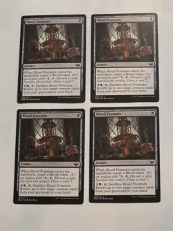 4x Blood Fountain - Crimson Vow - Near Mint - Magic the Gathering - Image 1