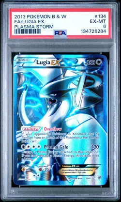 Lugia Ex Plasma Storm PSA 6 Pokemon Black & White Plasma Storm #134 - Image 1