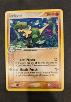 SWIRL! Pokemon TCG Breloom EX Deoxys 3/107 Holo Rare 2005 - Image 1