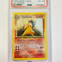 Pokemon Typhlosion 1st Edition 17/111 Neo Genesis - PSA 8 Near Mint - Mint - Image 1