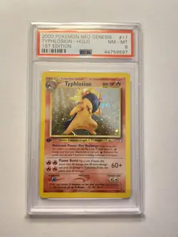 Pokemon Typhlosion 1st Edition 17/111 Neo Genesis - PSA 8 Near Mint - Mint - Image 2