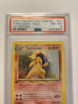 Pokemon Typhlosion 1st Edition 17/111 Neo Genesis - PSA 8 Near Mint - Mint - Image 3