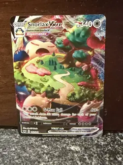Pokemon TCG Snorlax VMAX Sword & Shield Base Set 142/202 - Image 3