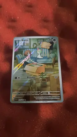 Pokemon TCG Ralts Scarlet & Violet Holo Illustration Rare - Image 1