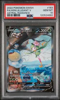 Pokemon PSA 10 GEM MINT Hisuian Lilligant V 163/189 Astral Radiance IR - Image 1