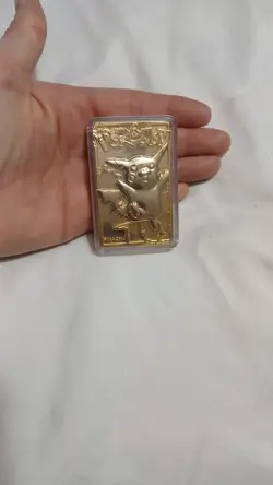 Pokemon 1999 PIkachu 23k Gold Plated Burger King Promo - Image 2