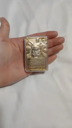 Pokemon 1999 PIkachu 23k Gold Plated Burger King Promo - Image 3