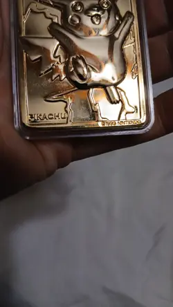 Pokemon 1999 PIkachu 23k Gold Plated Burger King Promo - Image 5