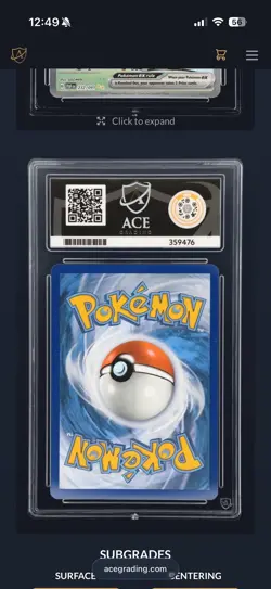 Pokemon TCG Bubble Mew EX 232/091 Paldean Fates Sir Ace 10 Gem Mint Perfect Subs - Image 4