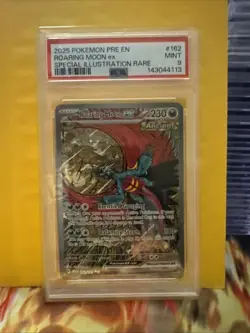 2025 POKEMON PRE EN-PRISMATIC EVOLUTIONS #162 ROARING MOON EX PSA 9 - Image 1