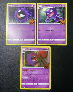 Gengar 057/198 Holo, Gastly & Haunter Non-Holo Pokemon Trick or Trade 2022-Mint - Image 2