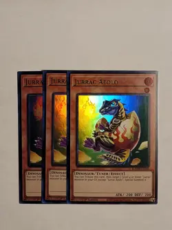 3x Jurrac Aeolo BLMM-EN106 Ultra Rare NM 1st Ed YUGIOH - Image 1