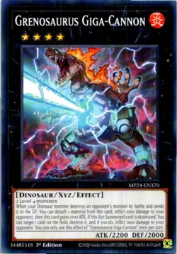 Grenosaurus Giga-Cannon #MP24-EN370 Yugioh Near Mint or Better 1st Edition - Image 1