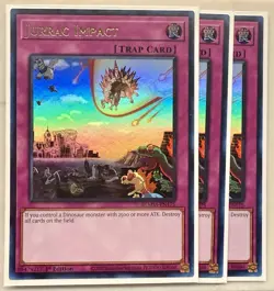 3x Jurrac Impact 1st Edition Ultra Rare BLMM-EN175 Yu-Gi-Oh! - Image 1